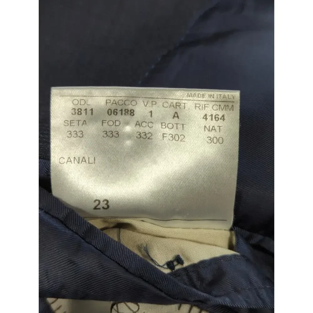 Canali Gray Wool Blazer Sport Coat Mens 42R 52 Made in Italy 2 Button Jacket